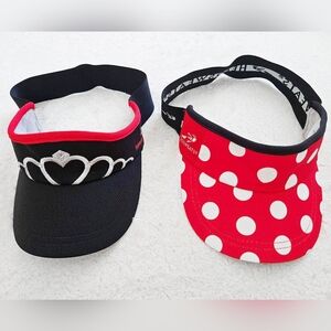 *Headsweats*  Black Visor Princess Tiara & Minnie Mouse Inspired - ((READ!!))  .